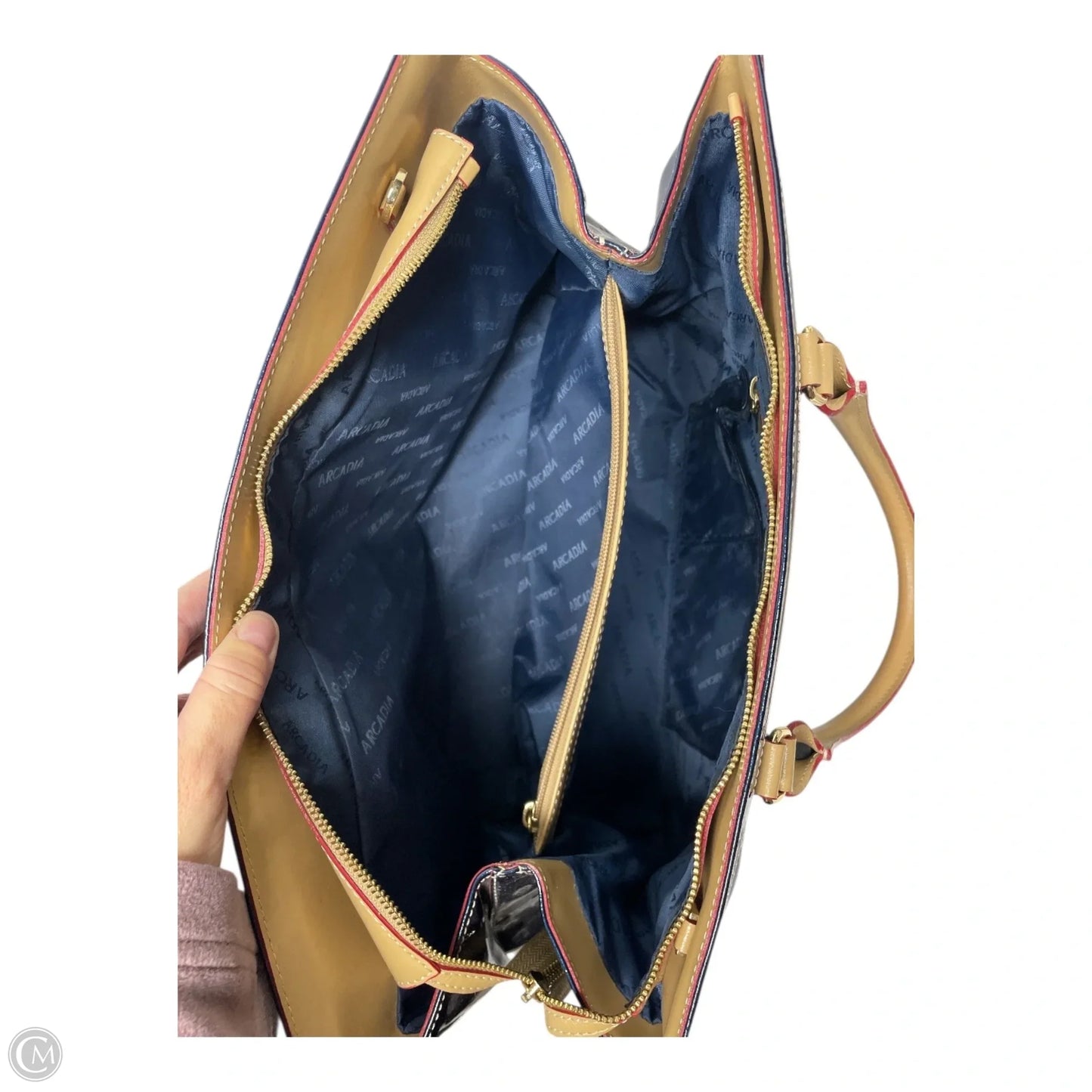 Tote Leather By ARCADIA, Size: Large