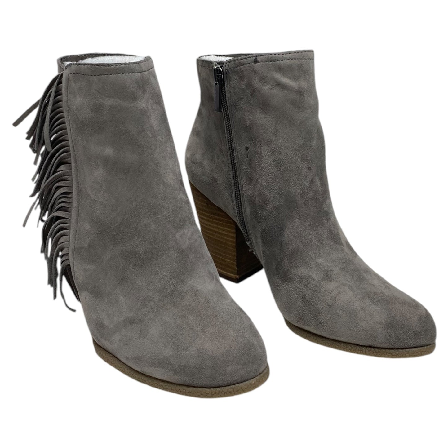 Boots Ankle Heels By Vince Camuto In Grey, Size: 9.5