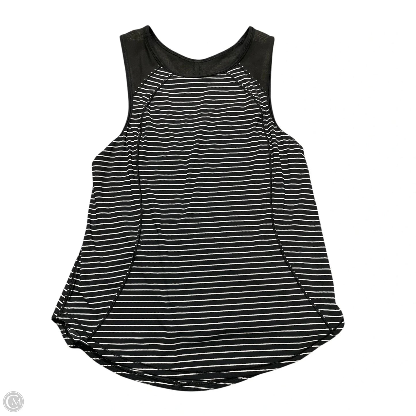Athletic Tank Top By Lululemon In Striped Pattern, Size: S