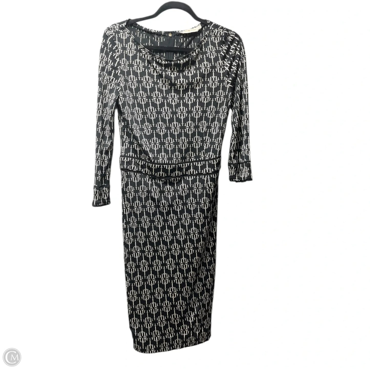 Dress Designer By Tory Burch In Black & Cream, Size: M