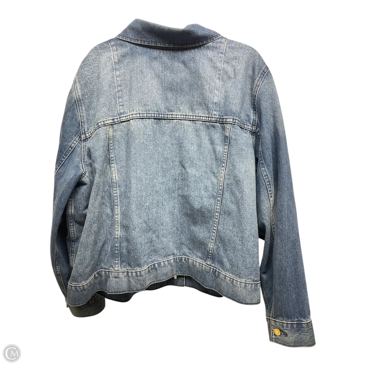 Jacket Denim By Michael By Michael Kors In Blue Denim, Size: 3x