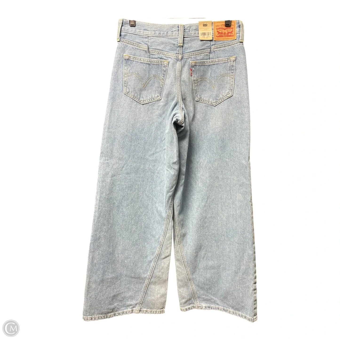 Jeans Wide Leg By Levis In Blue Denim, Size: 4