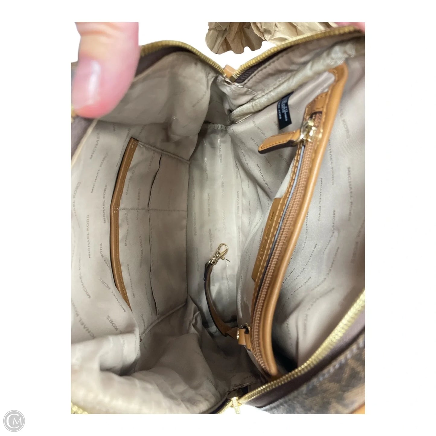 Backpack Designer By Michael Kors, Size: Medium