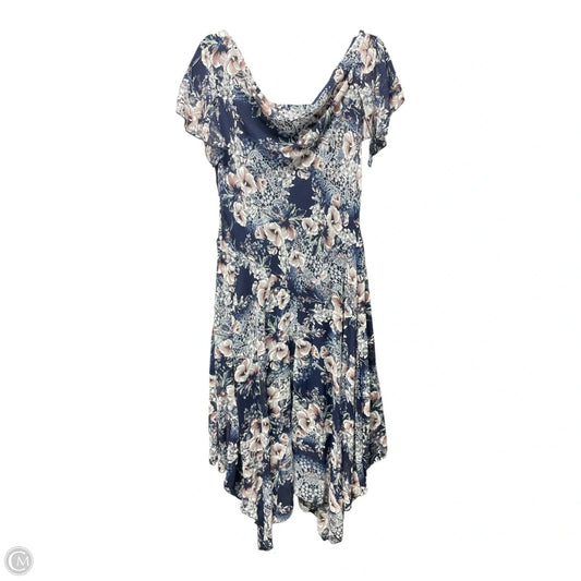 Dress Casual Midi By Robbie Bee In Floral Print, Size: 12