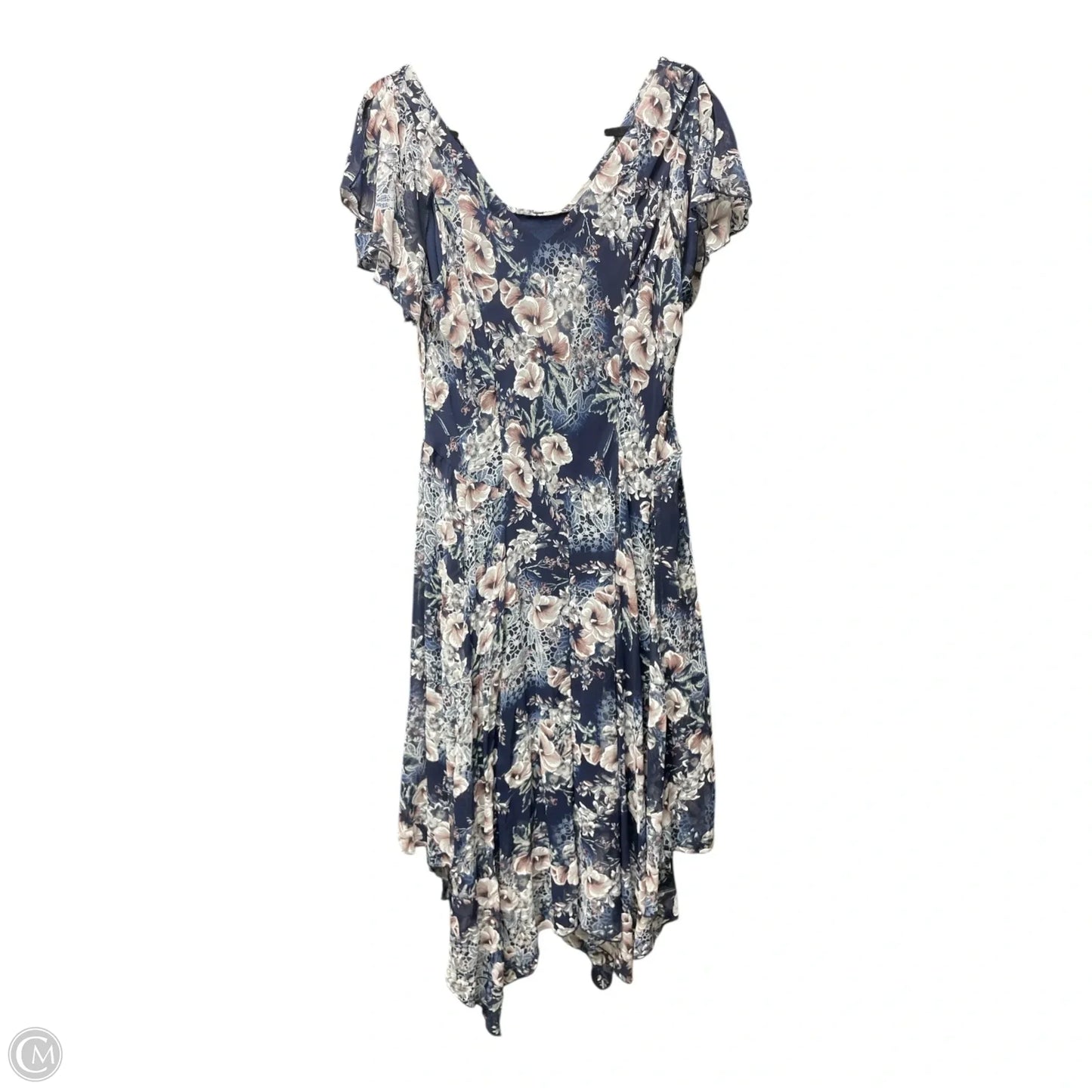 Dress Casual Midi By Robbie Bee In Floral Print, Size: 12