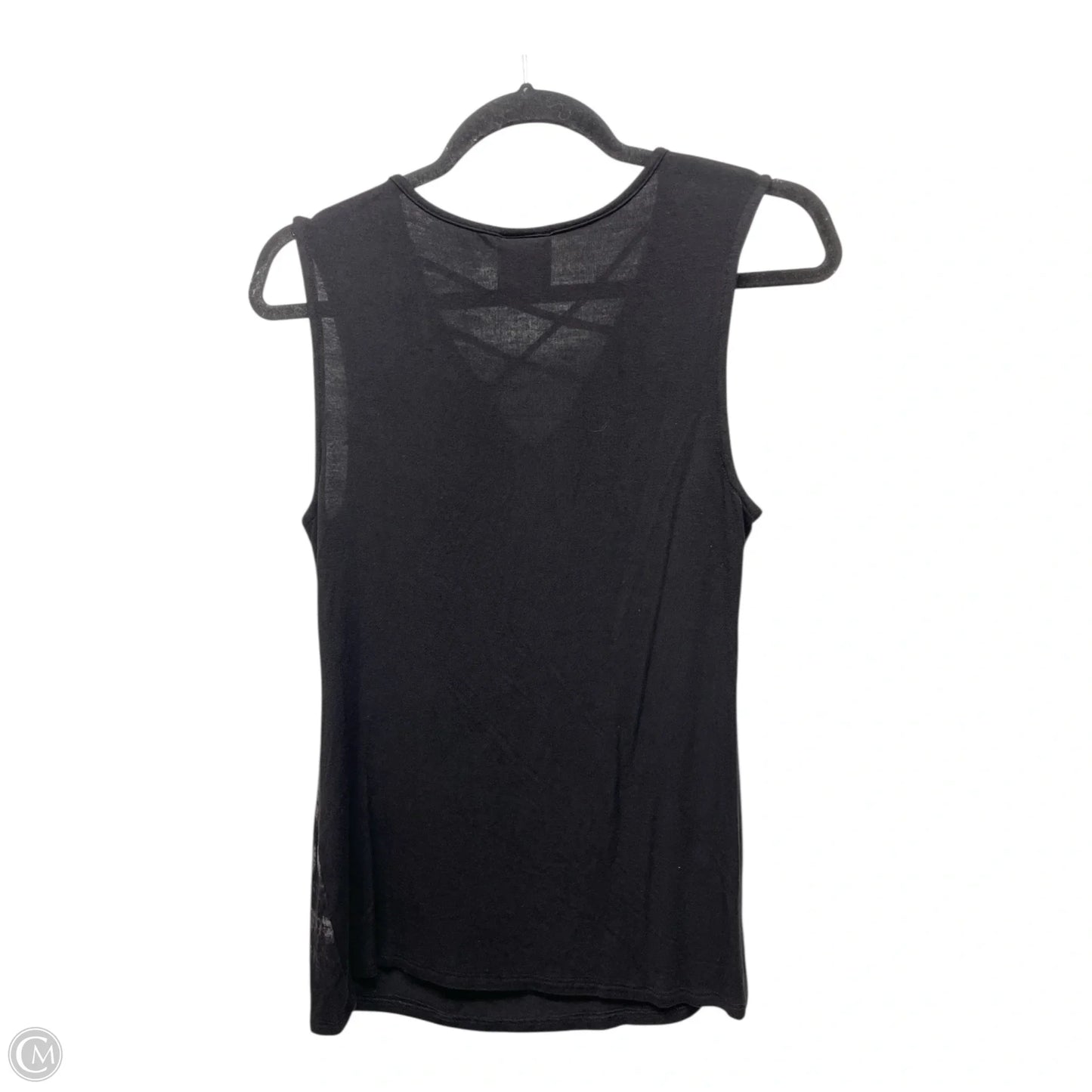 Top Sleeveless By Harley Davidson In Black & Silver, Size: S
