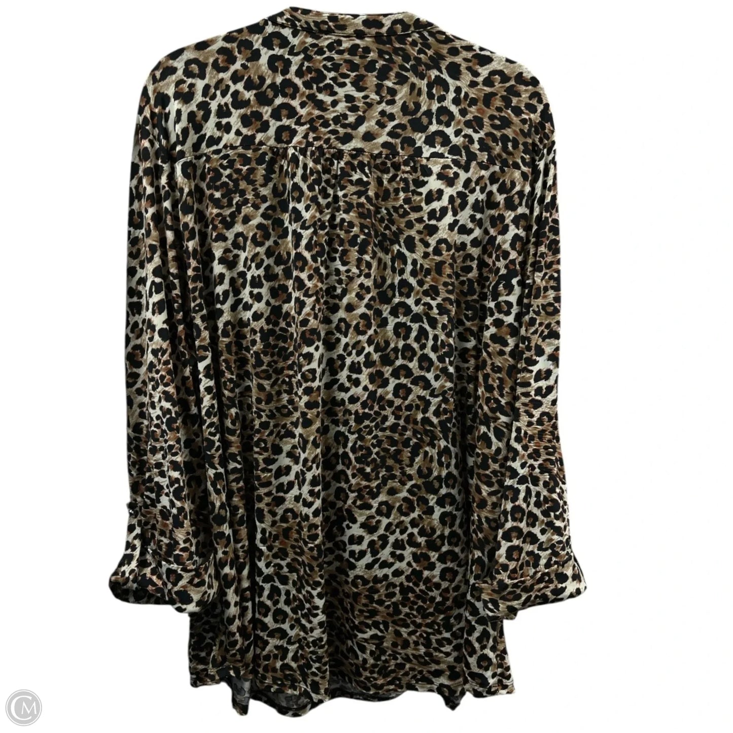 Top Long Sleeve By Cocomo In Animal Print, Size: 3x