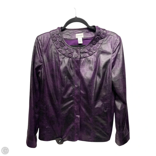 Blazer By Chicos In Purple, Size: M