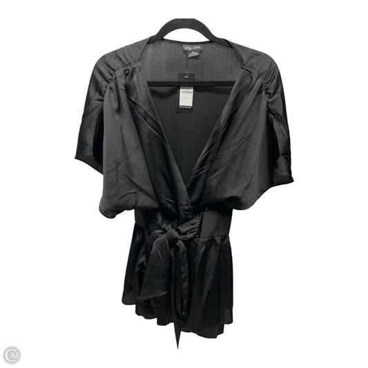 Blouse Short Sleeve By City Chic In Black, Size: M
