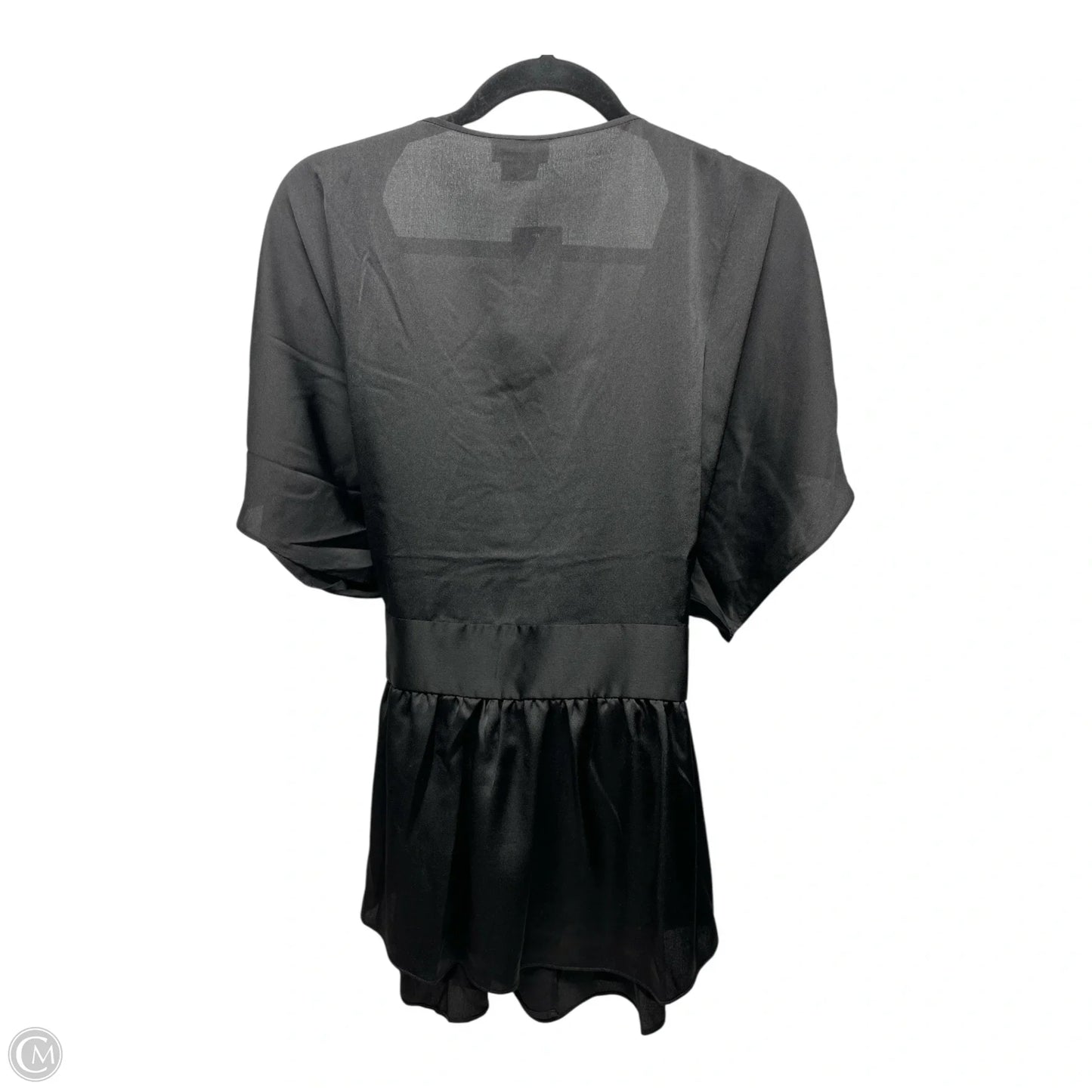 Blouse Short Sleeve By City Chic In Black, Size: M