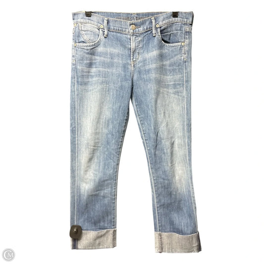 Jeans Straight By Citizens Of Humanity In Blue Denim, Size: 6
