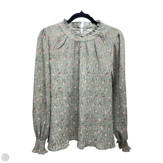 Top Long Sleeve By New In In Floral Print, Size: M