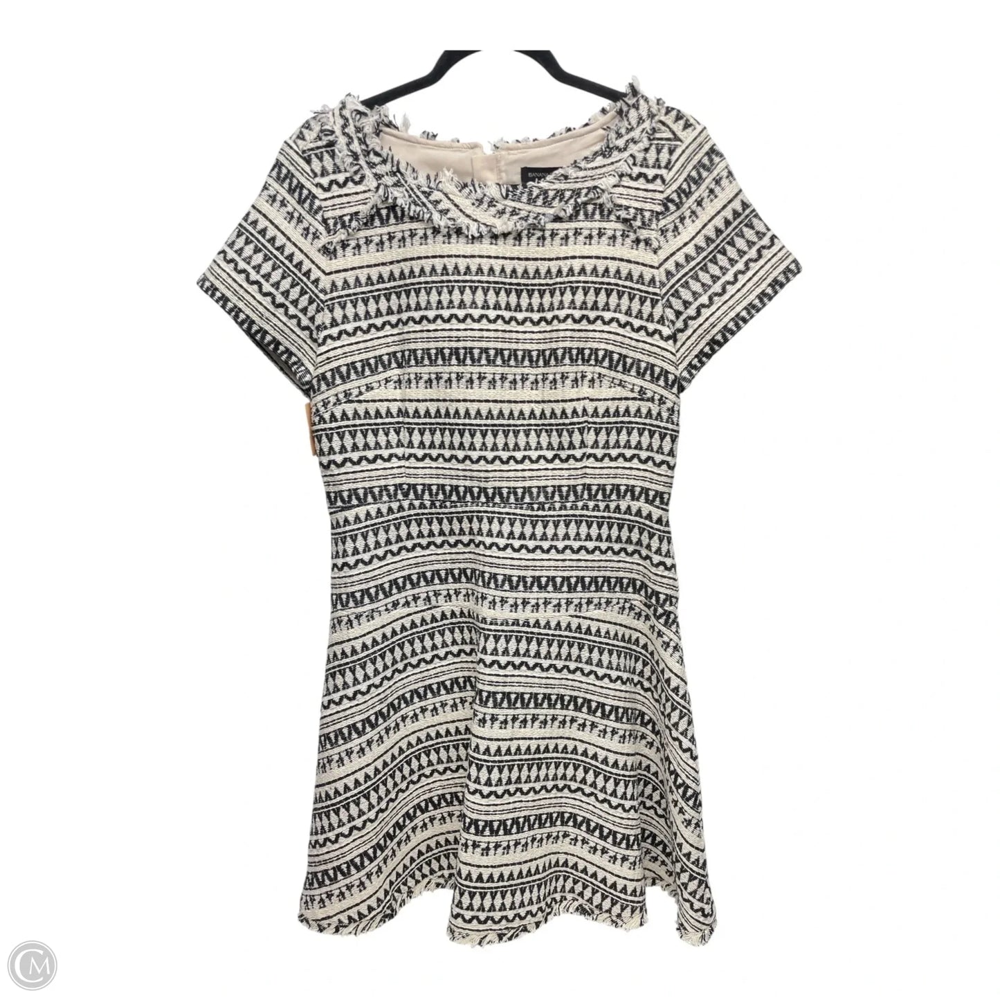Dress Casual Short By Banana Republic In Black & Cream, Size: 12