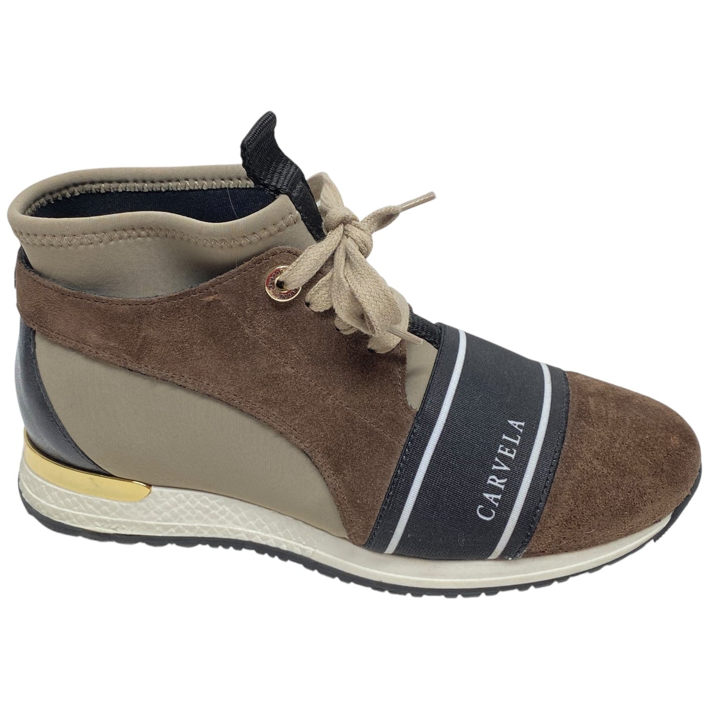 Shoes Sneakers By Carvela In Black & Brown, Size: 5.5