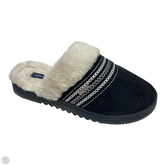 Slippers By Nautica In Black & White, Size: 8