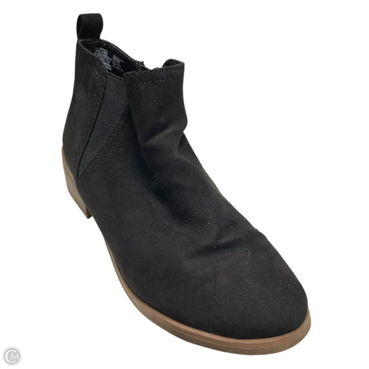 Boots Ankle Heels By Time And Tru In Black, Size: 6.5