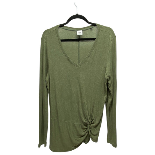 Top Long Sleeve By Cabi In Green, Size: L