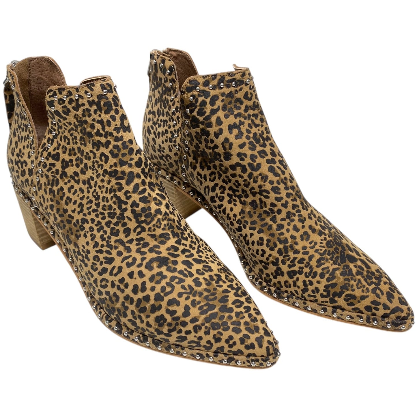 Boots Ankle Heels By Dolce Vita In Animal Print, Size: 6.5