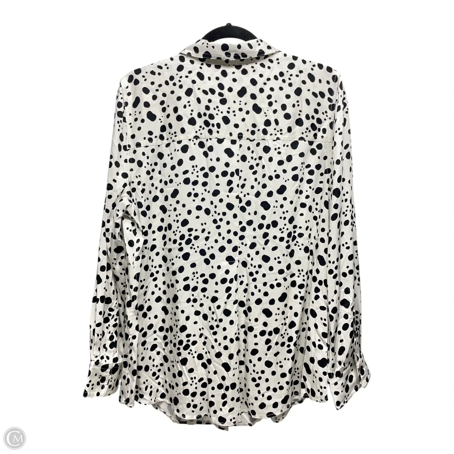 Top Long Sleeve By Chicos In Polkadot Pattern, Size: L