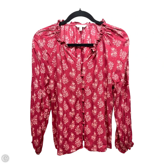 Top Long Sleeve By Lucky Brand In Floral Print, Size: Sp