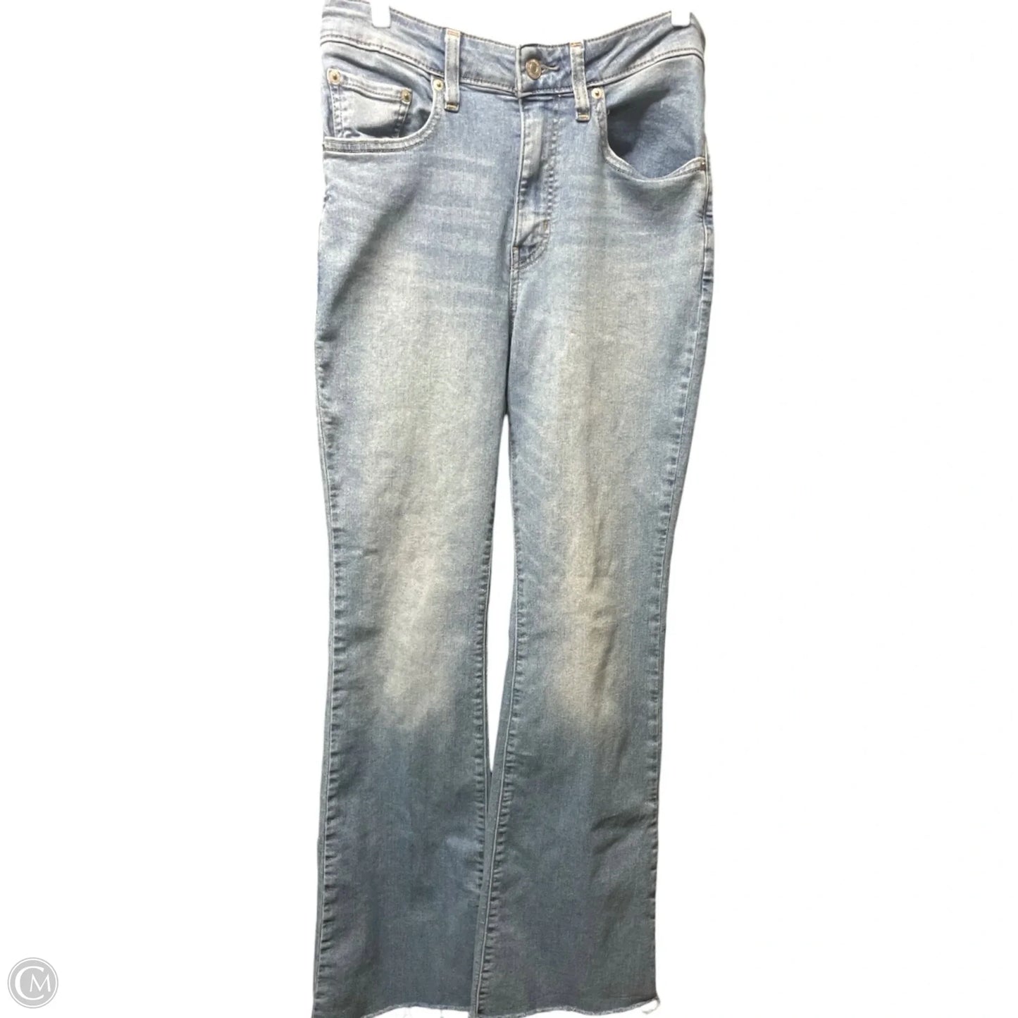 Jeans Flared By Levis In Blue Denim, Size: 8