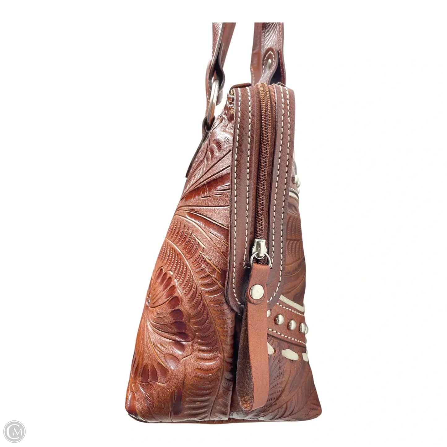 Handbag Leather By AMERICAN WEST, Size: Large