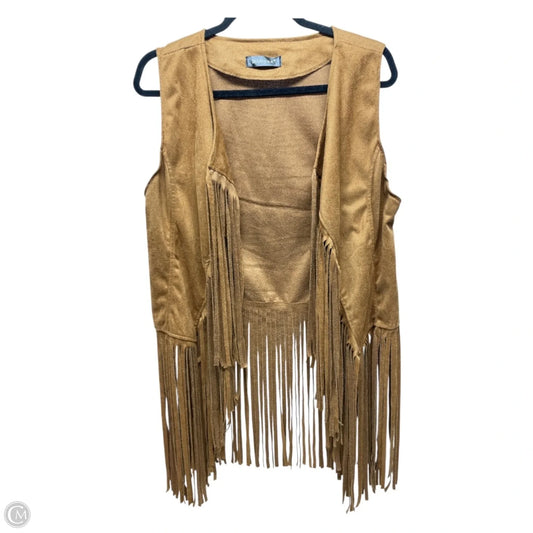 Vest Other By Allegra K In Brown, Size: L