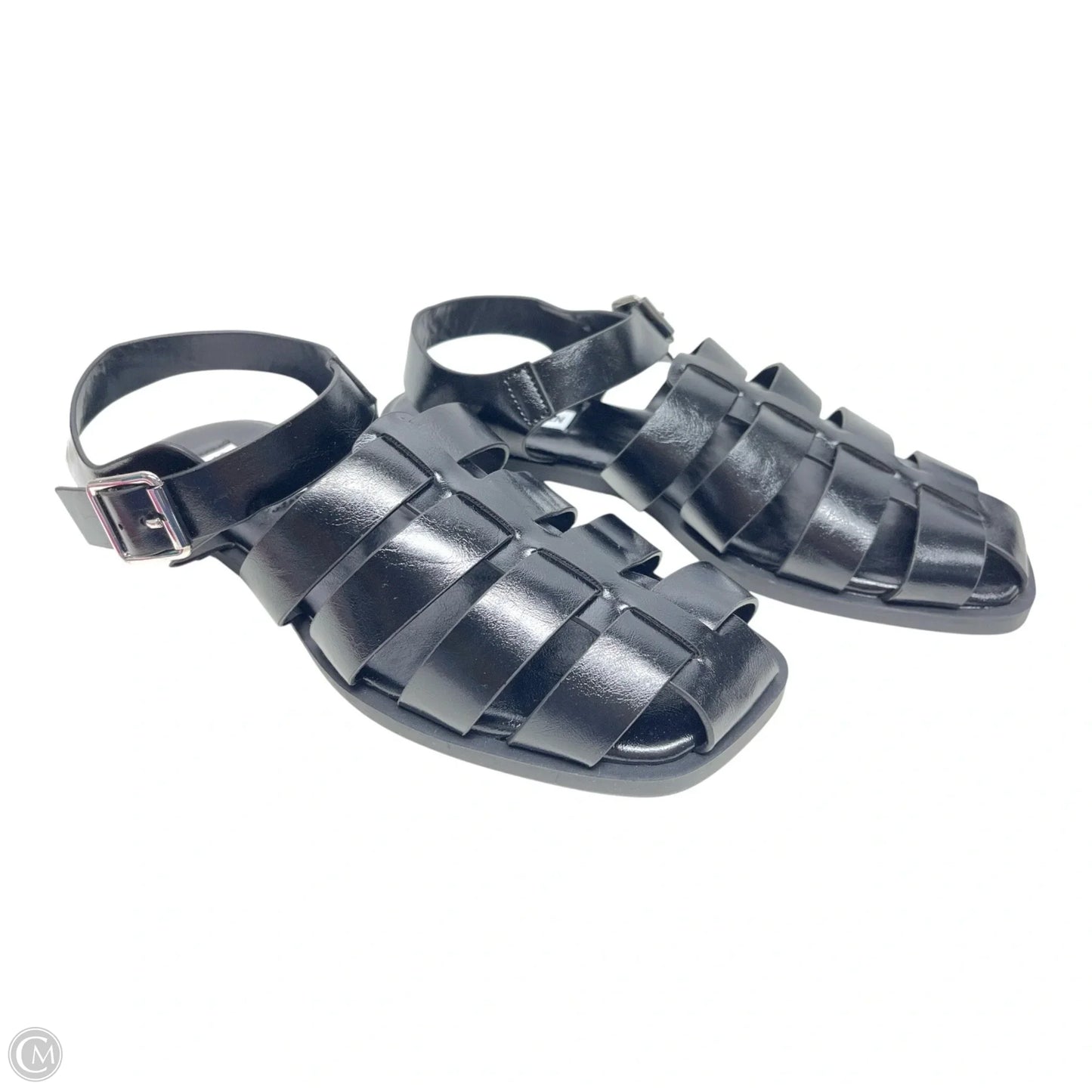 Sandals Flats By Steve Madden In Black, Size: 7.5