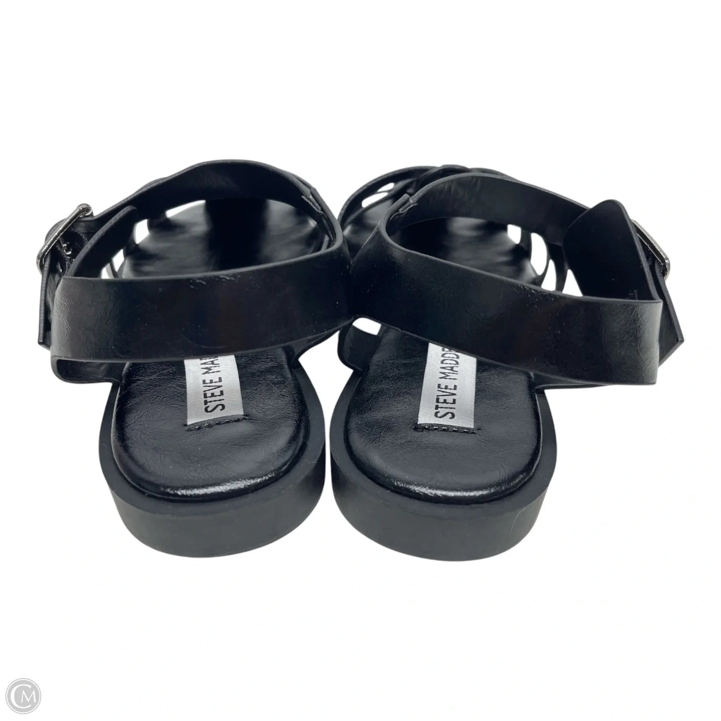 Sandals Flats By Steve Madden In Black, Size: 7.5