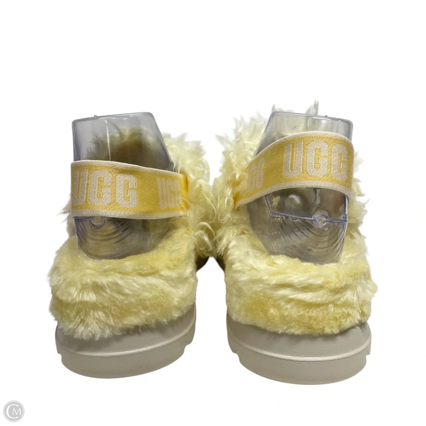 Slippers Designer By Ugg In Yellow, Size: 8