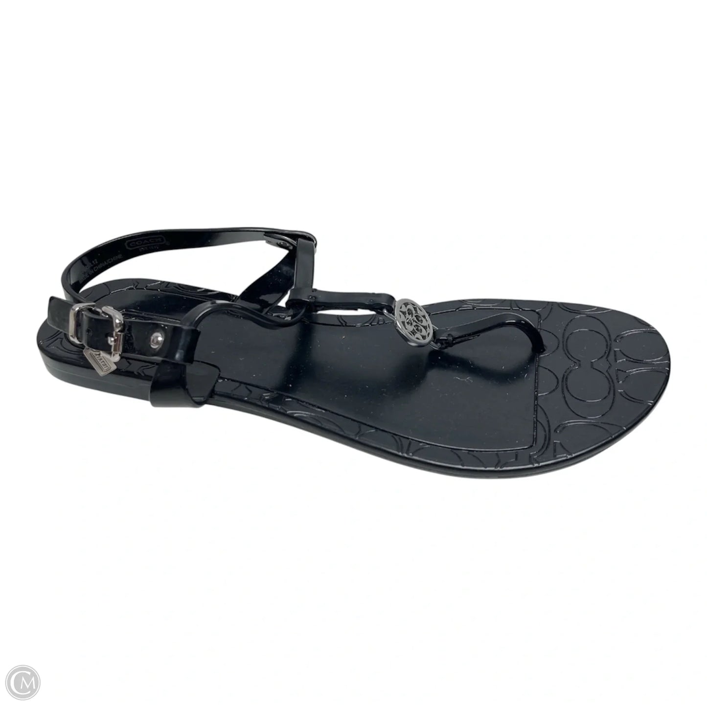 Sandals Designer By Coach In Black, Size: 9