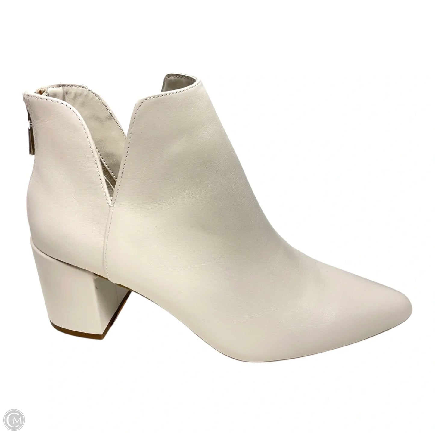 Boots Ankle Heels By Blondo In Ivory, Size: 10
