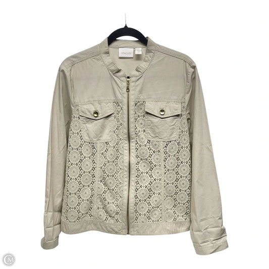 Jacket Other By Chicos In Tan, Size: L