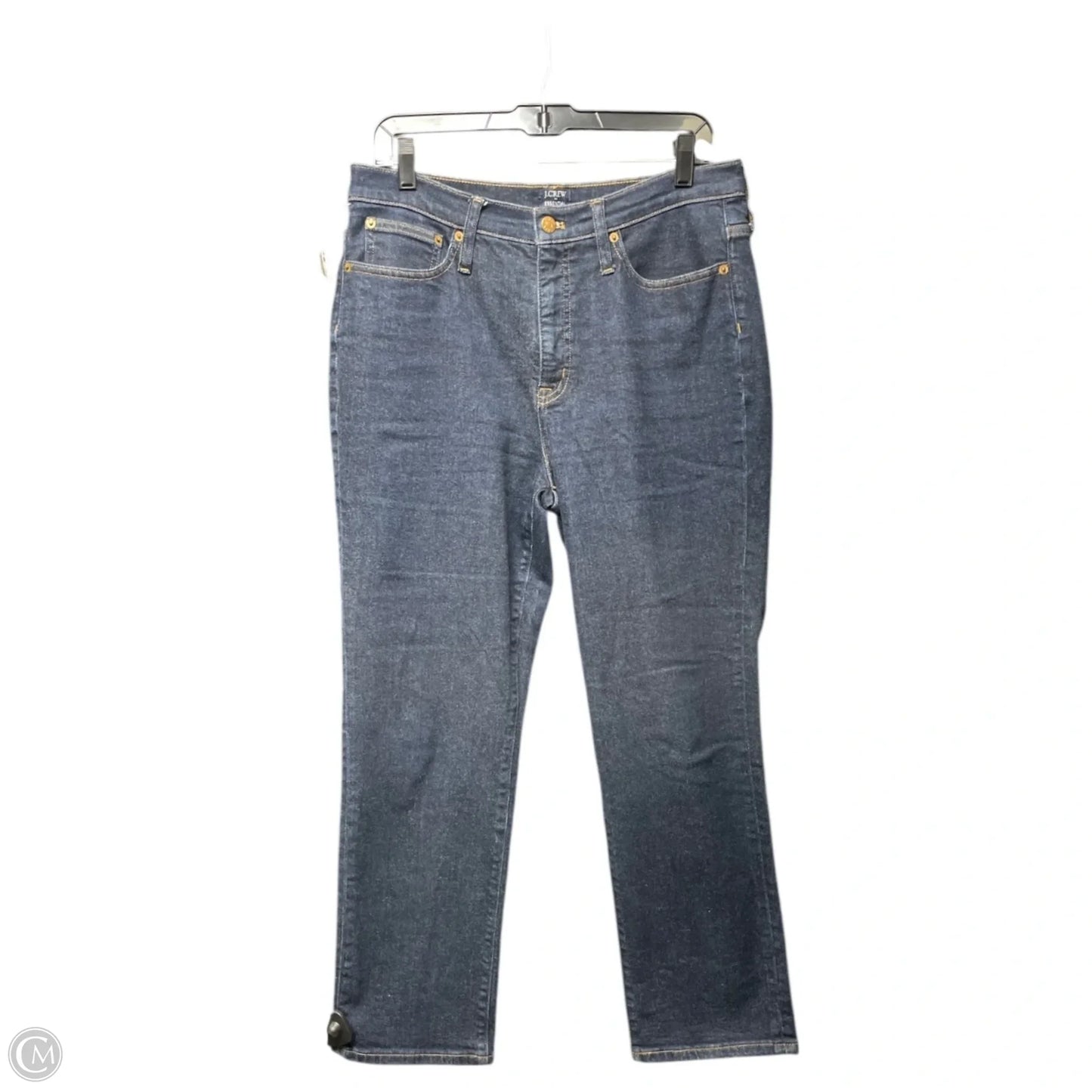 Jeans Straight By J. Crew In Blue Denim, Size: 10