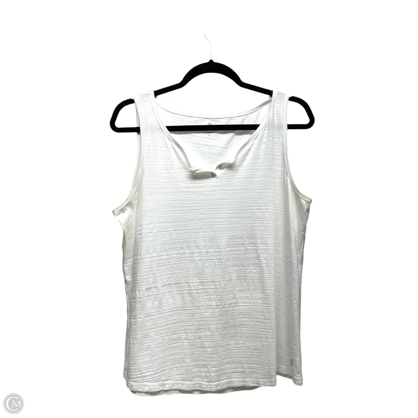 Tank Top By Talbots In White, Size: L