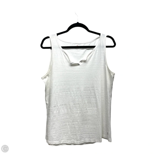 Tank Top By Talbots In White, Size: L