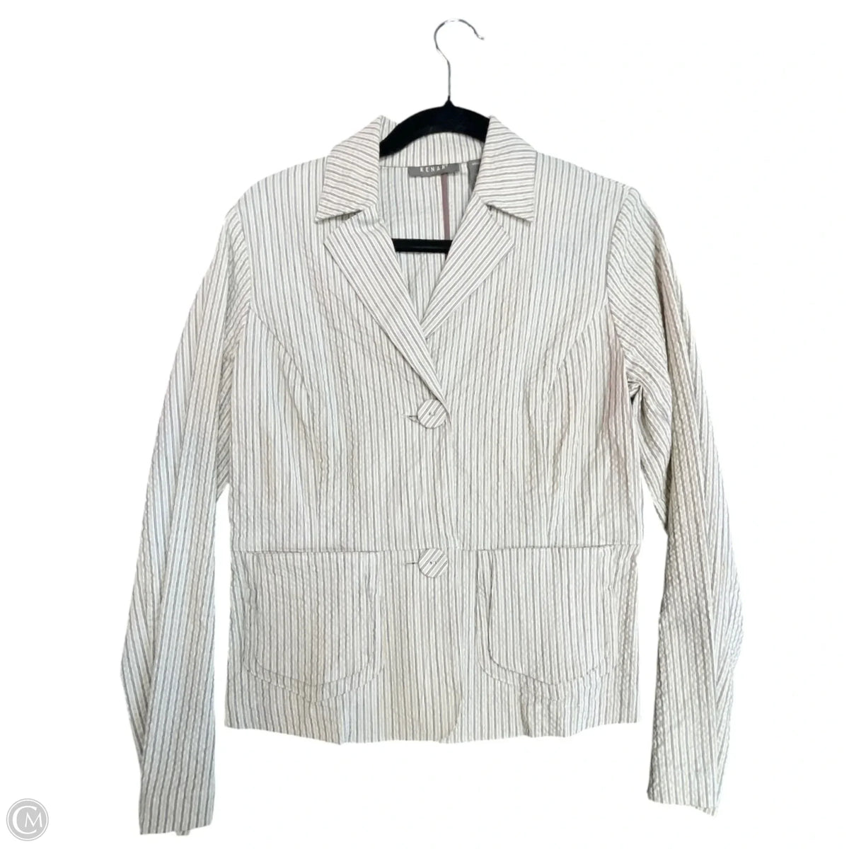 Blazer By Kenar In Striped Pattern, Size: 4