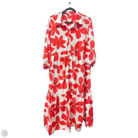 Dress Casual Maxi By Maeve In Floral Print, Size: 1x