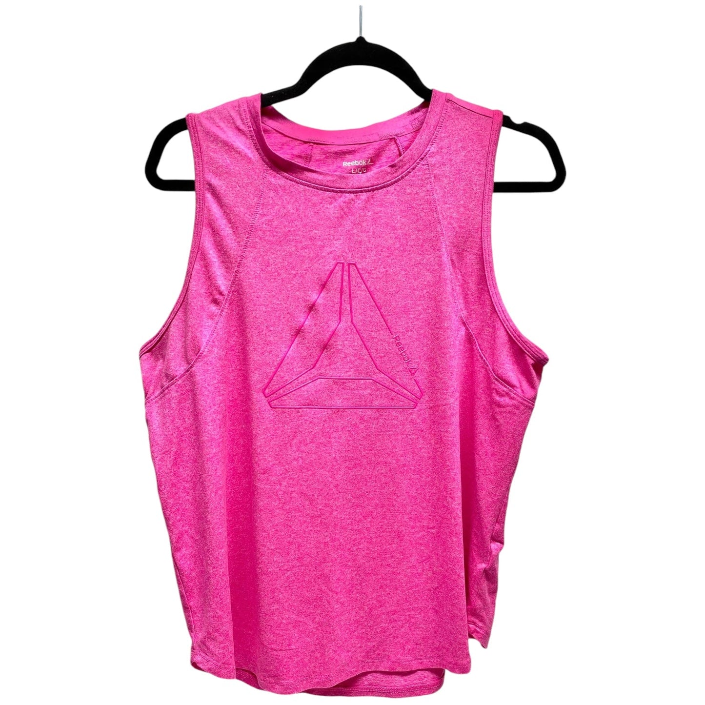 Athletic Tank Top By Reebok In Pink, Size: L