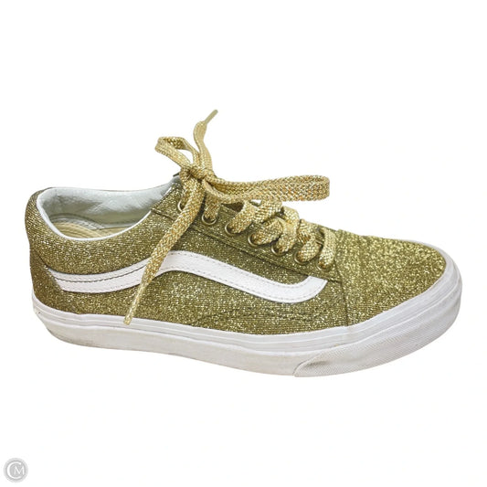 Shoes Sneakers By Vans In Gold, Size: 8