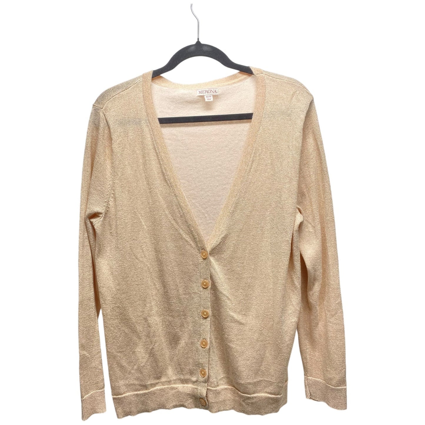 Cardigan By Merona In Beige, Size: Xxl