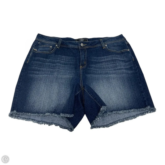 Shorts By Cato In Blue Denim, Size: 2x