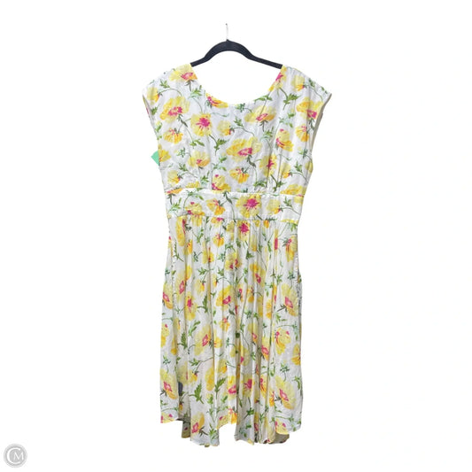 Dress Casual Short By Anthropologie In Floral Print, Size: 8