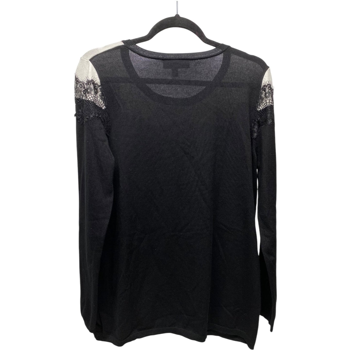 Top Long Sleeve By Lane Bryant In Black & White, Size: L