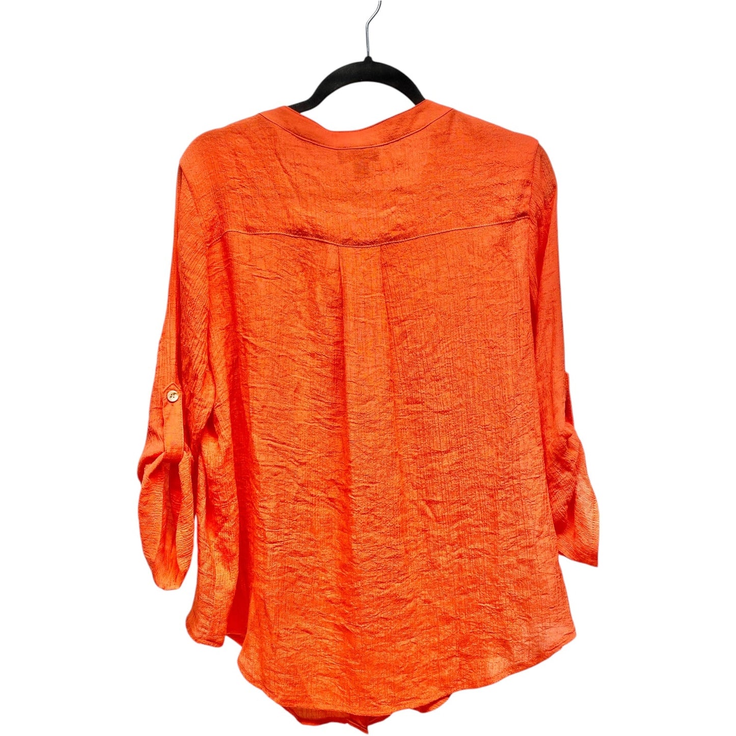 Top Long Sleeve By Clothes Mentor In Orange, Size: 1x