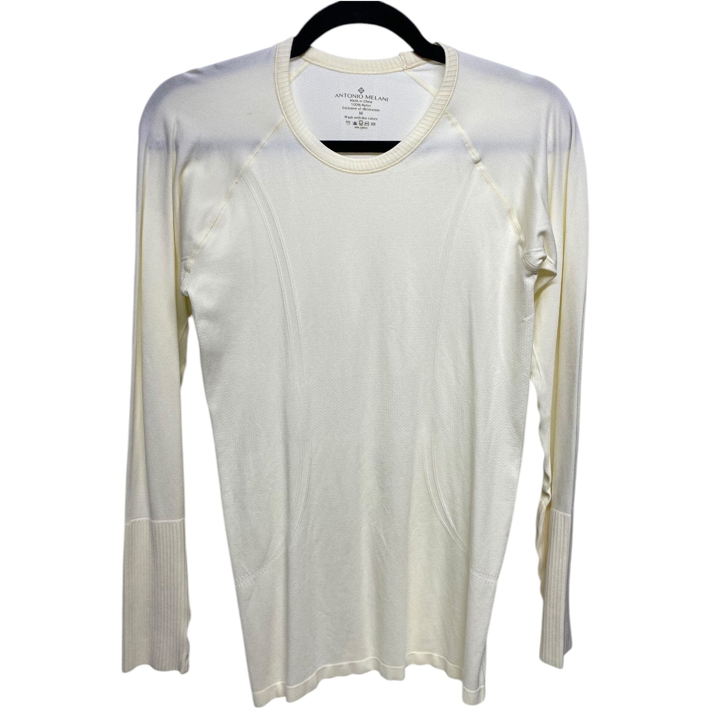 Athletic Top Long Sleeve Crewneck By Antonio Melani In Yellow, Size: M