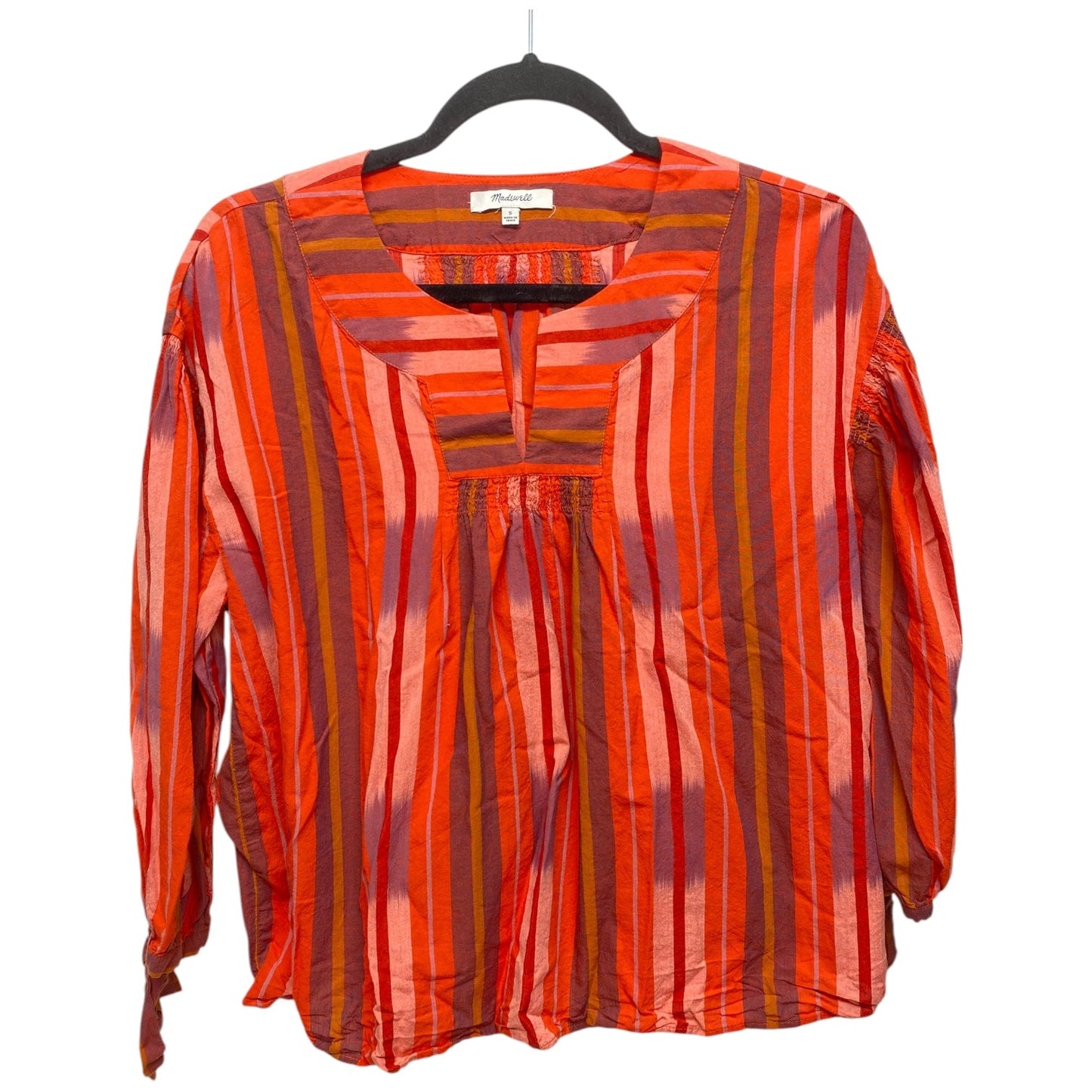 Top Long Sleeve By Madewell In Multi-colored, Size: S