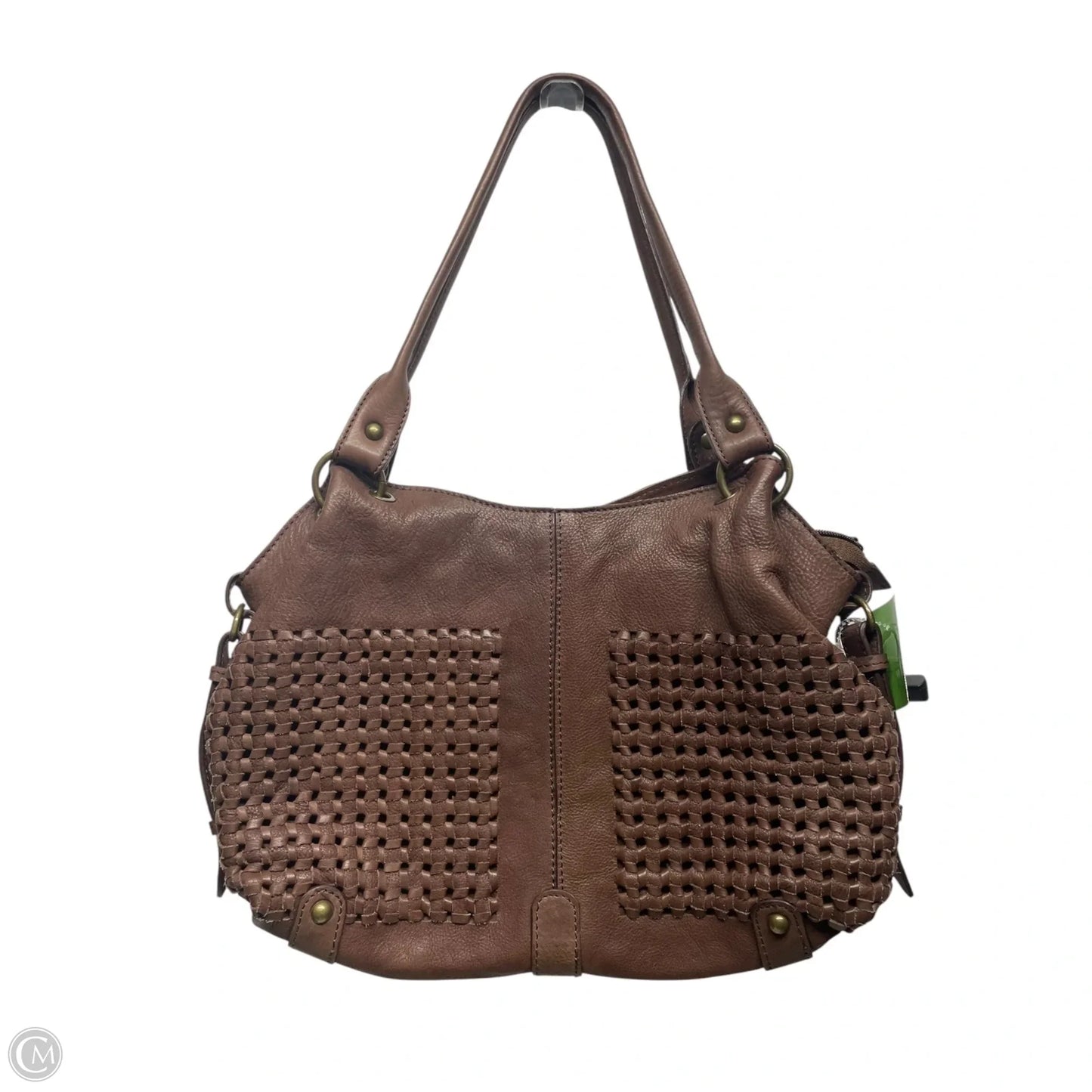 Handbag Leather By Cmc, Size: Medium