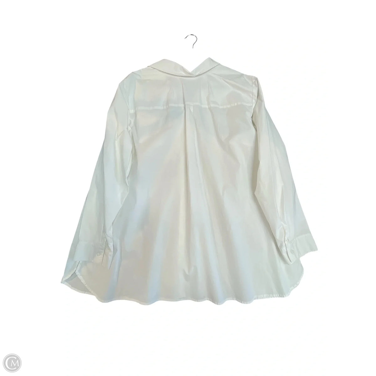 Top Long Sleeve By D&co. In White, Size: 3x