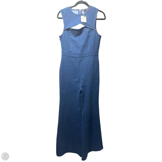 Jumpsuit By Flying Tomato In Blue Denim, Size: L